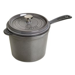Sosjerka żeliwna z pokrywką Staub - 2.8 ltr, Grafitowy