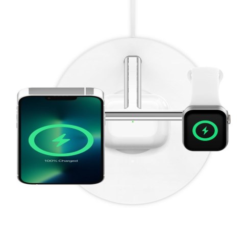 BELKIN BOOST^CHARGE PRO MAGSAFE 3IN1 CHARGER WHT BELKIN BOOST^CHARGE PRO MAGSAFE 3IN1 CHARGER WHT