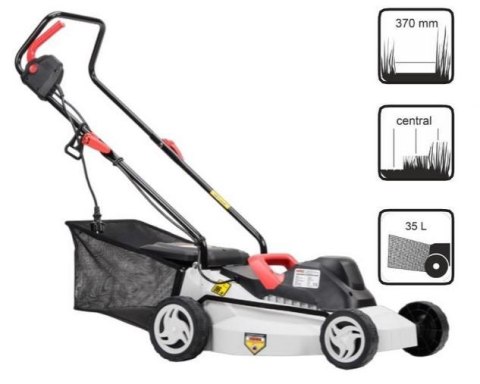 NAC KOSIARKA ELEKTRYCZNA 1500W 37cm LE15-37-PB-S NAC KOSIARKA ELEKTRYCZNA 1500W 37cm LE15-37-PB-S