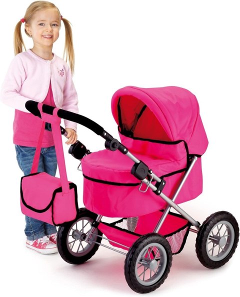 PROMO Bayer Wózek głęboki dla lalki różowy Trendy 13029AA PROMO Bayer Wózek głęboki dla lalki różowy Trendy 13029AA