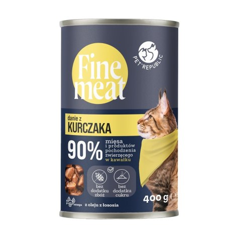 FINE MEAT Danie z kurczaka dla kota 400 g FINE MEAT Danie z kurczaka dla kota 400 g