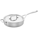 Patelnia sauté z 2 uchwytami i pokrywką Demeyere 5-Plus - 24 cm