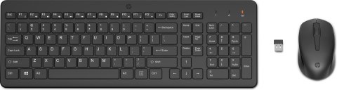Zestaw klawiatura + mysz HP 330 Wireless Mouse and Keyboard Combo czarne 2V9E6AA Zestaw klawiatura + mysz HP 330 Wireless Mouse and Keyboard Combo czarne 2V9E6AA