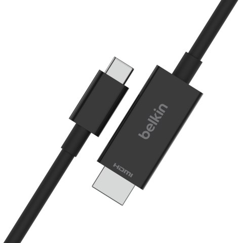 BELKIN KABEL USB-C - HDMI 2.1, M/M, 2M , CZARNY BELKIN KABEL USB-C - HDMI 2.1, M/M, 2M , CZARNY