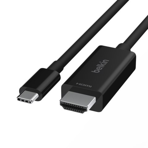 BELKIN KABEL USB-C - HDMI 2.1, M/M, 2M , CZARNY BELKIN KABEL USB-C - HDMI 2.1, M/M, 2M , CZARNY