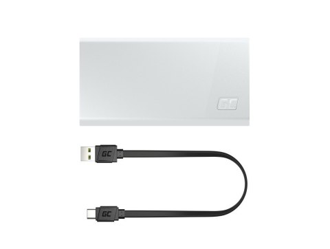 GREEN CELL POWERBANK POWERPLAY 20S BIAŁY 20000MAH 22,5W 3X USB-C PD 1X USB-A GREEN CELL POWERBANK POWERPLAY 20S BIAŁY 20000MAH 22,5W 3X USB-C PD 1X USB-A