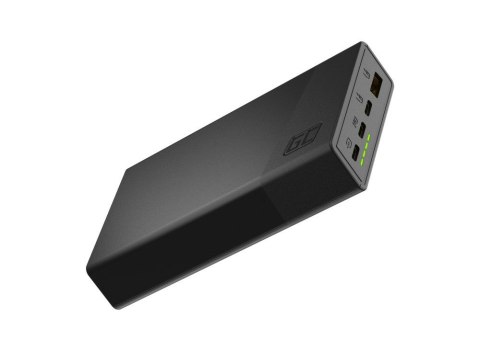 GREEN CELL POWERBANK POWERPLAY 20S CZARNY 20000MAH 22,5W 3X USB-C PD 1X USB-A GREEN CELL POWERBANK POWERPLAY 20S CZARNY 20000MAH 22,5W 3X USB-C PD 1X USB-A