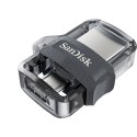 Pendrive SanDisk Ultra Dual Drive M3.0 SDDD3-032G-G46 (32GB; microUSB, USB 3.0; kolor szary)