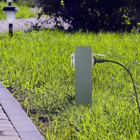 Słupek Ogrodowy V-TAC 2 Gniazda 30cm 2x16A 3600W IP44 Grafit VT-1155-1 Słupek Ogrodowy V-TAC 2 Gniazda 30cm 2x16A 3600W IP44 Grafit VT-1155-1