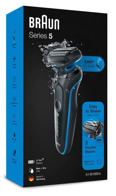 Braun Series 5 4210201432197 Golarka, Niebieski Braun Series 5 4210201432197 Golarka, Niebieski