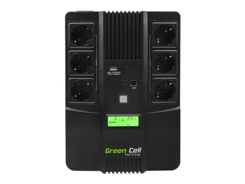 GREEN CELL ZASILACZ AWARYJNY UPS06 AIO 600VA 360W GREEN CELL ZASILACZ AWARYJNY UPS06 AIO 600VA 360W