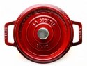 Garnek żeliwny okrągły Staub - 5.2 ltr, Grenadynowy