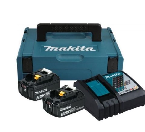 MAKITA ZESTAW ZASILAJĄCY 18V (BL1830Bx2+DC18RC) MAKPAC MAKITA ZESTAW ZASILAJĄCY 18V (BL1830Bx2+DC18RC) MAKPAC