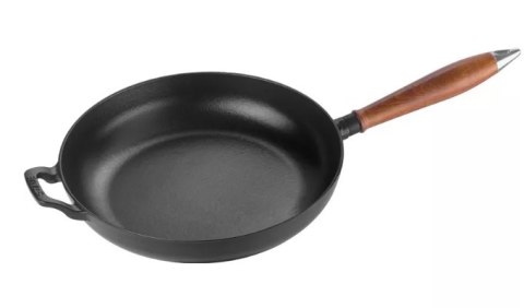 Patelnia żeliwna z drewnianym uchwytem Staub - 24 cm Patelnia żeliwna z drewnianym uchwytem Staub - 24 cm