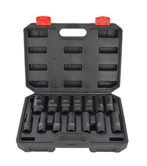 AWTOOLS ZESTAW NASADEK UDAROWYCH 1/2" 14cz. BLACK LINE AWTOOLS ZESTAW NASADEK UDAROWYCH 1/2" 14cz. BLACK LINE