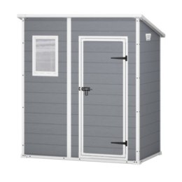 KETER DOMEK OGRODOWY MANOR 6x4 SZARO/BIAŁY 183,5 x 111 x 200,5cm