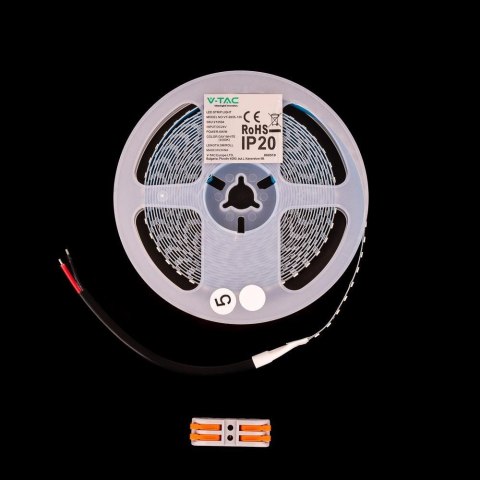 Taśma LED V-TAC SMD2835 840LED 24V IP20 5mb 12W/m VT-2835 168 6500K 1680lm Taśma LED V-TAC SMD2835 840LED 24V IP20 5mb 12W/m VT-2835 168 6500K 1680lm