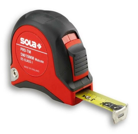 SOLA MIARA ZWIJANA 5m PRO-TM 19mm SOLA MIARA ZWIJANA 5m PRO-TM 19mm