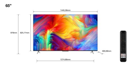 Telewizor 65" TCL 65P638 (4K UHD HDR DVB-T2/HEVC Google TV) Telewizor 65" TCL 65P638 (4K UHD HDR DVB-T2/HEVC Google TV)