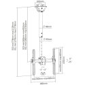 Uchwyt Sufitowy TV LED/LCD 32-55 cali 50kg 560-910 mm