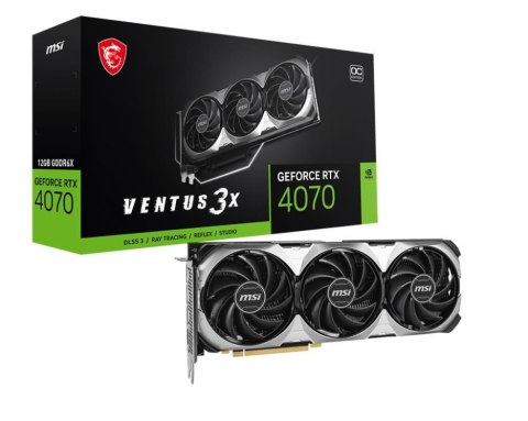 VGA PCIE16 RTX4070 12GB GDDR6X/RTX4070 VENTUS 3X E 12G OC MSI VGA PCIE16 RTX4070 12GB GDDR6X/RTX4070 VENTUS 3X E 12G OC MSI