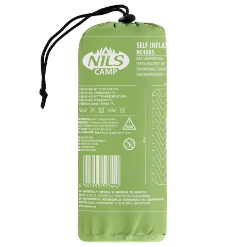 Mata turystyczna NILS CAMP NC4005 zielona - 5.5 cm Mata turystyczna NILS CAMP NC4005 zielona - 5.5 cm