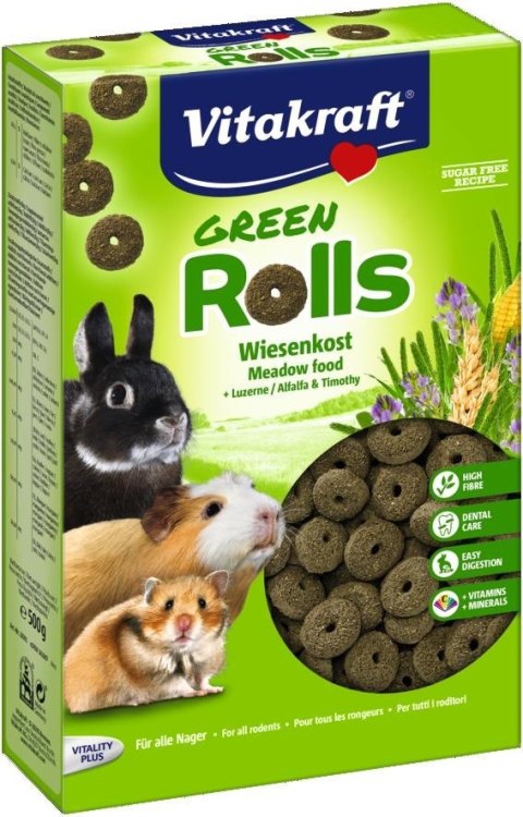 VITAKRAFT GREEN ROLLS przysmak dla gryzoni 500g VITAKRAFT GREEN ROLLS przysmak dla gryzoni 500g