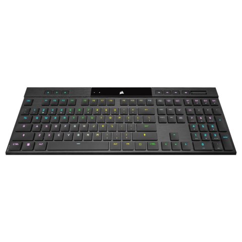 Corsair K100 RGB AIR Bezprzewodowa ultracienka mechaniczna klawiatura do gier, Cherry ULP Tactile - czarna, Wielka Brytania Corsair K100 RGB AIR Bezprzewodowa ultracienka mechaniczna klawiatura do gier, Cherry ULP Tactile - czarna, Wielka Brytania