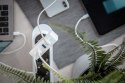 Ładowarka sieciowa uniwersalna zasilacz 4 porty 2xUSB-C 2x USB-A PD 3.0 100W biała