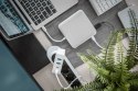 Ładowarka sieciowa uniwersalna zasilacz 4 porty 2xUSB-C 2x USB-A PD 3.0 100W biała
