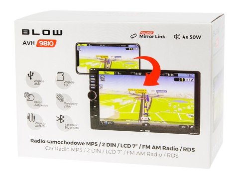 BLOW RADIO AVH-9810 2DIN 7" (WYPRZEDAŻ) BLOW RADIO AVH-9810 2DIN 7" (WYPRZEDAŻ)