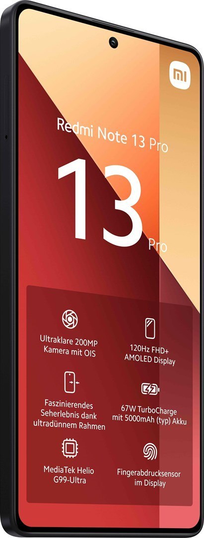 Smartfon Xiaomi Redmi Note 13 Pro 8/256GB Midnight Black Smartfon Xiaomi Redmi Note 13 Pro 8/256GB Midnight Black