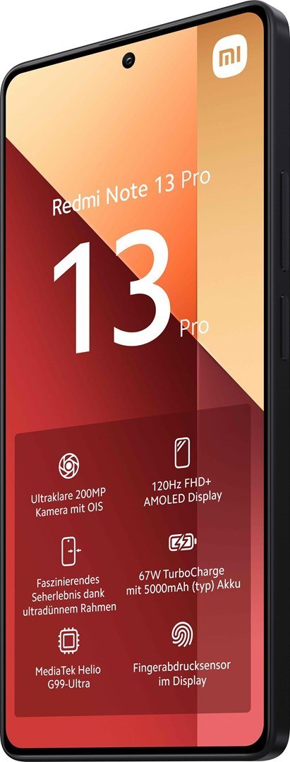 Smartfon Xiaomi Redmi Note 13 Pro 8/256GB Midnight Black Smartfon Xiaomi Redmi Note 13 Pro 8/256GB Midnight Black