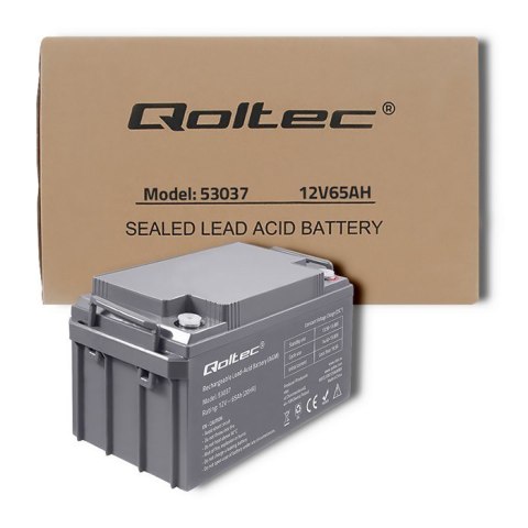 Akumulator bezobsługowy Qoltec 53037 Akumulator bezobsługowy Qoltec 53037