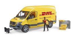 Mercedes Sprinter DHL z figurką i akcesoriami 02671