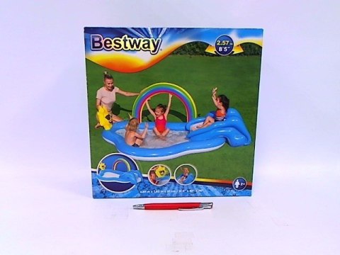 Plac zabaw dmuchany Tęcza 257x145x91cm 53092 BESTWAY Plac zabaw dmuchany Tęcza 257x145x91cm 53092 BESTWAY