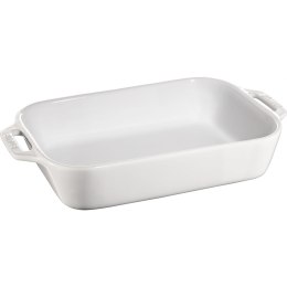 Prostokątny półmisek ceramiczny Staub - 2.4 ltr, Biały