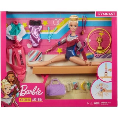 Barbie Lalka Gimnastyczka zestaw GJM72 p6 MATTEL Barbie Lalka Gimnastyczka zestaw GJM72 p6 MATTEL