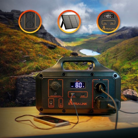 Extralink Power Ranger EPS-S500S Power Station | Stacja zasilania | 510.6Wh, Li-Ion Extralink Power Ranger EPS-S500S Power Station | Stacja zasilania | 510.6Wh, Li-Ion