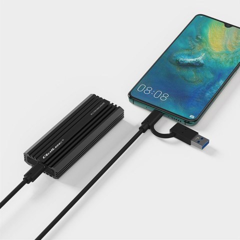 Qoltec Obudowa | kieszeń NV2270 na dysk M.2 SSD | SATA | NVMe | USB-C | 2TB Qoltec Obudowa | kieszeń NV2270 na dysk M.2 SSD | SATA | NVMe | USB-C | 2TB