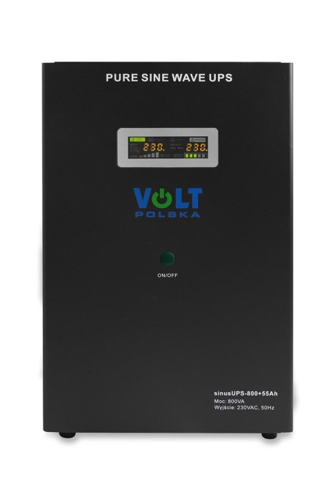 VOLT Zasilacz awaryjny SINUS UPS 800 + 55Ah (500/800W) VOLT Zasilacz awaryjny SINUS UPS 800 + 55Ah (500/800W)