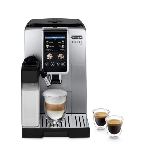 Delonghi | Ekspres do kawy | Dinamica Plus ECAM380.85.SB | Ciśnienie pompy 15 bar | Wbudowany spieniacz do mleka | Automatyczny Delonghi | Ekspres do kawy | Dinamica Plus ECAM380.85.SB | Ciśnienie pompy 15 bar | Wbudowany spieniacz do mleka | Automatyczny