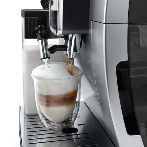 Delonghi | Ekspres do kawy | Dinamica Plus ECAM380.85.SB | Ciśnienie pompy 15 bar | Wbudowany spieniacz do mleka | Automatyczny Delonghi | Ekspres do kawy | Dinamica Plus ECAM380.85.SB | Ciśnienie pompy 15 bar | Wbudowany spieniacz do mleka | Automatyczny