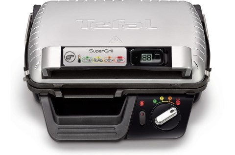 Grill Tefal GC451B12 (Tradycyjny z rusztem; 2000W; kolor srebrny) Grill Tefal GC451B12 (Tradycyjny z rusztem; 2000W; kolor srebrny)