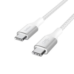 BELKIN KABEL BOOST CHARGE USBC-C 240W 2M BIAŁY