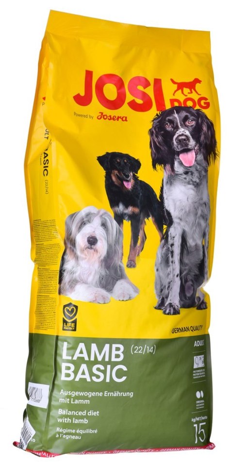 Josera JosiDog Lamb Basic karma sucha dla psów 15kg Josera JosiDog Lamb Basic karma sucha dla psów 15kg