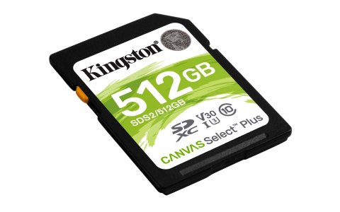 Karta pamięci Kingston Canvas Select Plus SDS2/512GB (512GB; Class U3, V30; Karta pamięci) Karta pamięci Kingston Canvas Select Plus SDS2/512GB (512GB; Class U3, V30; Karta pamięci)