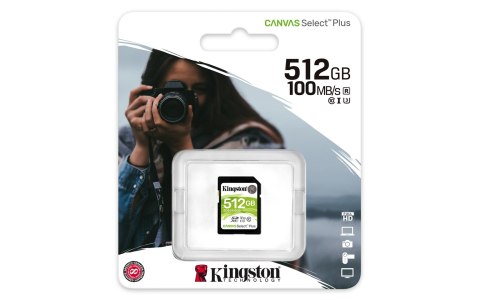 Karta pamięci Kingston Canvas Select Plus SDS2/512GB (512GB; Class U3, V30; Karta pamięci) Karta pamięci Kingston Canvas Select Plus SDS2/512GB (512GB; Class U3, V30; Karta pamięci)