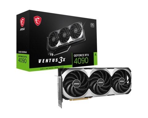 Karta graficzna MSI GeForce RTX 4090 VENTUS 3X E 24GB OC Karta graficzna MSI GeForce RTX 4090 VENTUS 3X E 24GB OC