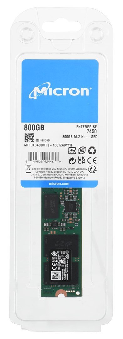 Dysk SSD Micron 7450 MAX 800GB M.2 (22x80) NVMe Gen4 MTFDKBA800TFS-1BC1ZABYYR (DWPD 3) Dysk SSD Micron 7450 MAX 800GB M.2 (22x80) NVMe Gen4 MTFDKBA800TFS-1BC1ZABYYR (DWPD 3)